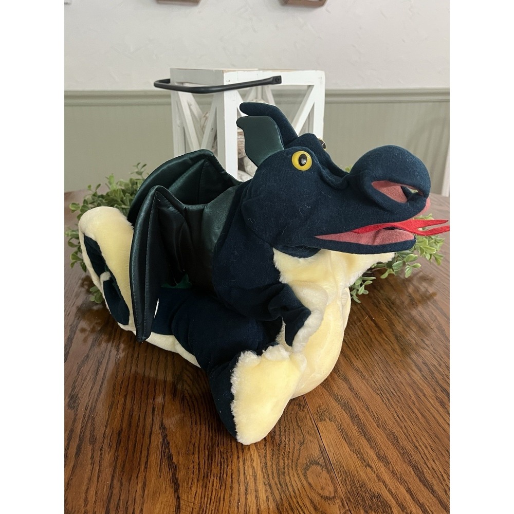 Folkmanis‎ Baby Dragon Hand Puppet Plush Stuffed Animal Toy Fantasy Mythical 10"